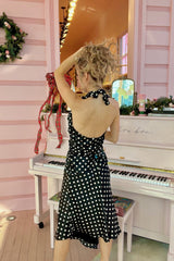 Deck the Halter Midi Dress - Shake Your Bon Bon
