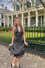 Deck the Halter Midi Dress - Shake Your Bon Bon