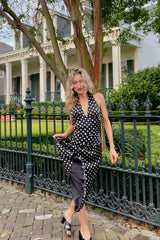 Deck the Halter Midi Dress - Shake Your Bon Bon