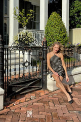 Deck the Halter Mini Dress - Shake Your Bon Bon
