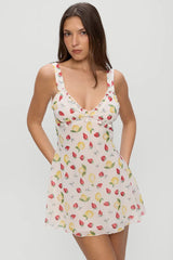 Dreamer Chiffon Mini Dress ~ Amalfi - Shake Your Bon Bon