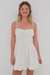 Edie Eyelet Slip Dress ~ White - Shake Your Bon Bon