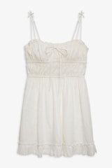 Edie Eyelet Slip Dress ~ White - Shake Your Bon Bon