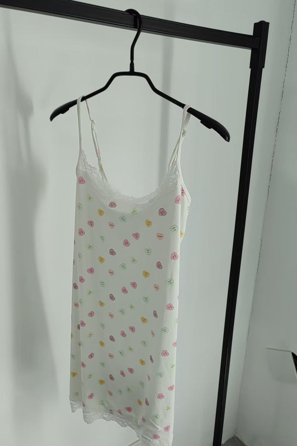 Butter me Up Lace Mini Dress ~ Candy Hearts