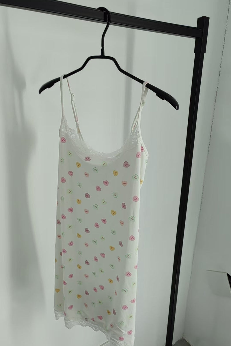 Butter me Up Lace Mini Dress ~ Candy Hearts