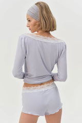 Eisley Knit Top ~ Blue - Shake Your Bon Bon