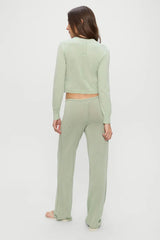 Ela Low Rise Knit Pants ~ Eucalyptus - Shake Your Bon Bon