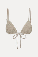 Elena Crochet Shine Bikini Top ~ Birthday Suit - Shake Your Bon Bon