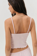 Elliana Sleep Top ~ Dusty Pink - Shake Your Bon Bon