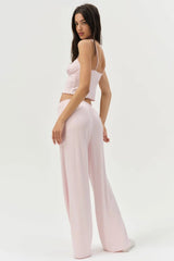 Elliana Wide Leg Pant ~ Dusty Pink - Shake Your Bon Bon