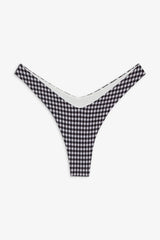 Enzo Gingham Cheeky Bikini Bottom ~ Blackberry Gingham - Shake Your Bon Bon
