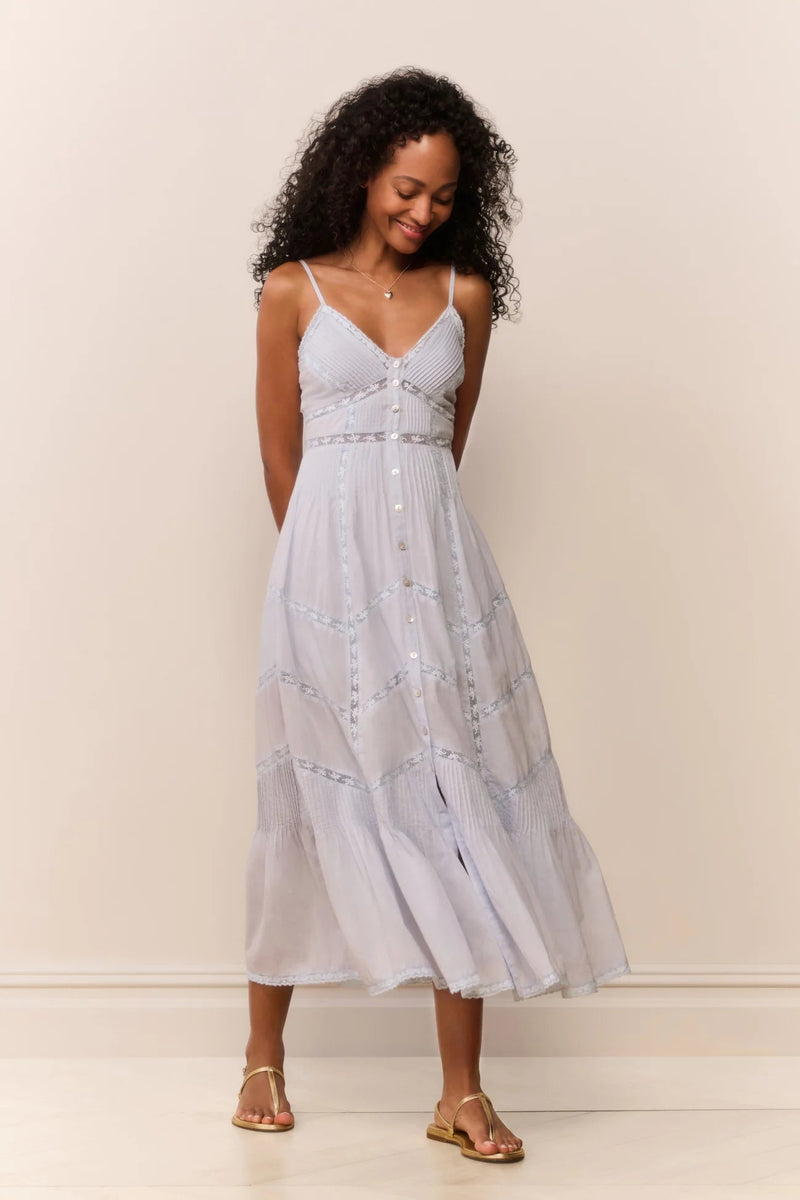 esilda cotton midi dress Esilda Cotton Midi Dress ~ Baby Bluebell