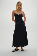 Ethereal Satin Lace Maxi Dress ~ Meet Me At Dawn - Shake Your Bon Bon
