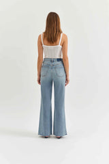 Far Out High Rise Wide Leg Jean ~ Fools Gold - Shake Your Bon Bon