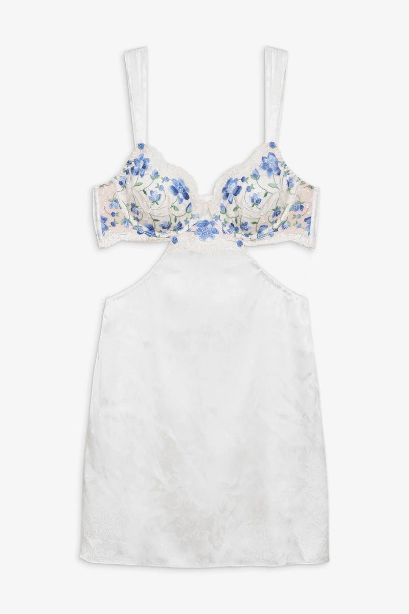 Festival Rose Slip Dress ~ Blue – Shake Your Bon Bon