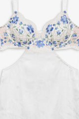 Festival Rose Slip Dress ~ Blue - Shake Your Bon Bon