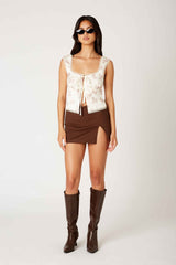 Front Runner Denim Mini Skort - Shake Your Bon Bon