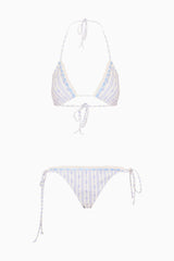 Harbor Floral Striped Bikini ~ Denim Sky - Shake Your Bon Bon