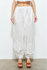 High Summer Cotton Eyelet Pant - Shake Your Bon Bon