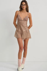 Holly Slip Dress ~ Chocolate - Shake Your Bon Bon