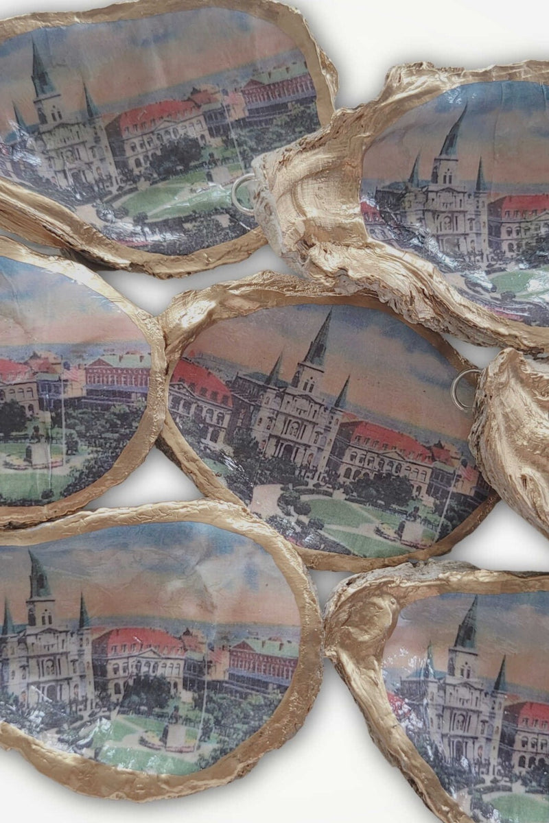 Oyster Shell Ornament ~ Jackson Square