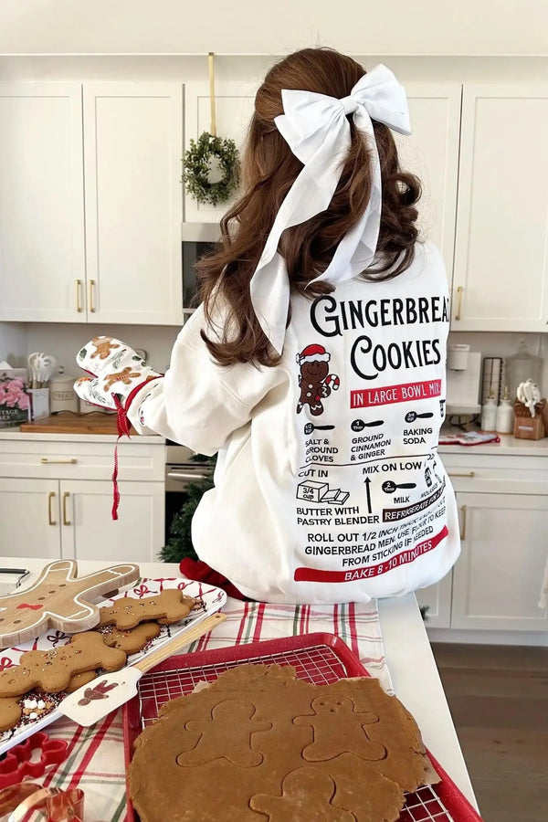Gingerbread Cookies Embroidered Sweatshirt
