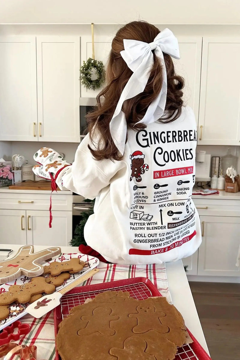Gingerbread Cookies Embroidered Sweatshirt