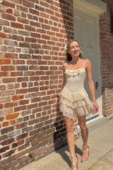 In Full Swing Lace Mini Dress - Shake Your Bon Bon