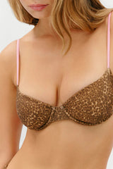 Ireland Underwire Shine Bikini Top ~ Vintage Cheetah - Shake Your Bon Bon