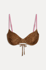 Ireland Underwire Shine Bikini Top ~ Vintage Cheetah - Shake Your Bon Bon