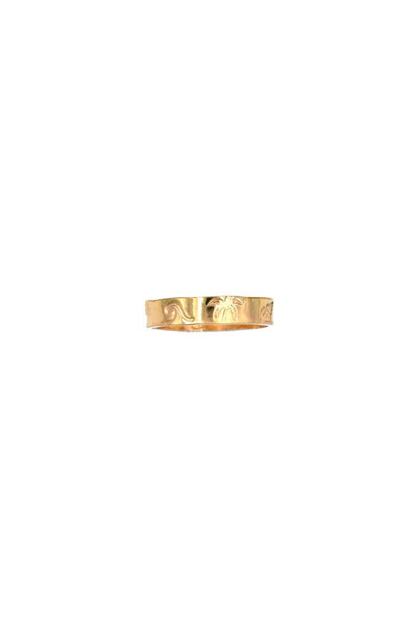 Island Band Ring ~ Gold
