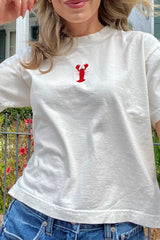 It's the Little Things Boxy Tee ~ Crawfish - Shake Your Bon Bon