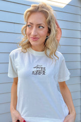 It's the Little Things Boxy Tee ~ French Cafe - Shake Your Bon Bon