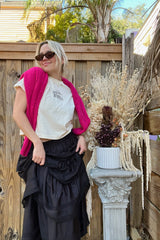 It's the Little Things Boxy Tee ~ French Cafe - Shake Your Bon Bon