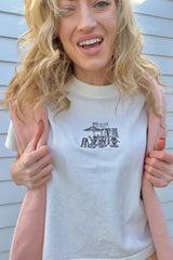 It's the Little Things Boxy Tee ~ French Cafe - Shake Your Bon Bon