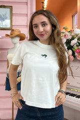 It's the Little Things Boxy Tee ~ Gator - Shake Your Bon Bon