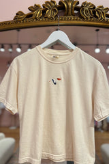 It's the Little Things Boxy Tee ~ Pelican - Shake Your Bon Bon