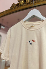 It's the Little Things Boxy Tee ~ Pelican - Shake Your Bon Bon