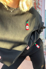 It's the Little Things Pullover ~ Hot Sauce - Shake Your Bon Bon