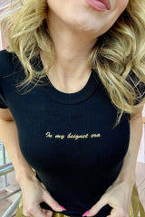 It's the Little Things Ribbed Baby Tee ~ Beignet Era - Shake Your Bon Bon