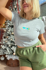 It's the Little Things Ribbed Baby Tee ~ Christmas Caravan - Shake Your Bon Bon
