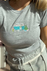 It's the Little Things Ribbed Baby Tee ~ Christmas Caravan - Shake Your Bon Bon