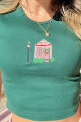 It's the Little Things Ribbed Baby Tee ~ Christmas Shotgun House - Shake Your Bon Bon