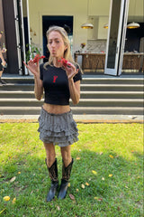 It's the Little Things Ribbed Baby Tee ~ Crawfish - Shake Your Bon Bon