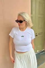 It's the Little Things Ribbed Baby Tee ~ Gator - Shake Your Bon Bon