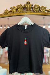 It's the Little Things Ribbed Baby Tee ~ Hot Sauce - Shake Your Bon Bon