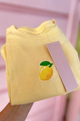 It's the Little Things Ribbed Baby Tee ~ Lemon - Shake Your Bon Bon