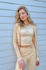 It's the Little Things Ribbed Baby Tee ~ Oyster - Shake Your Bon Bon