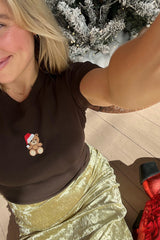 It's the Little Things Ribbed Baby Tee ~ Teddy Bear - Shake Your Bon Bon