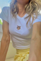 It's the Little Things Ribbed Baby Tee ~ Tiger - Shake Your Bon Bon